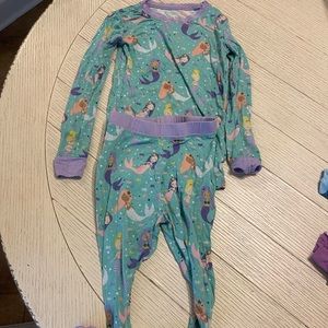 Little sleepies, mermaid, bamboo, pajamas